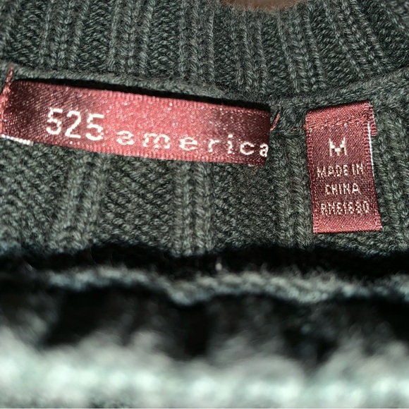 525 America Cable Knit Shoulder Patch Sweater - Picture 8 of 9